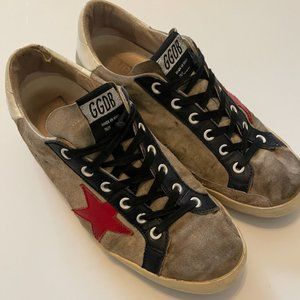 Golden Goose Superstar Suede with Red Star